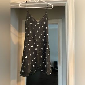 Black Wilfred Aritzia Mini only slip dress